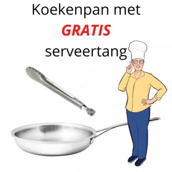 Koekenpan 28cm Multiline-7 met serveertang Demeyere