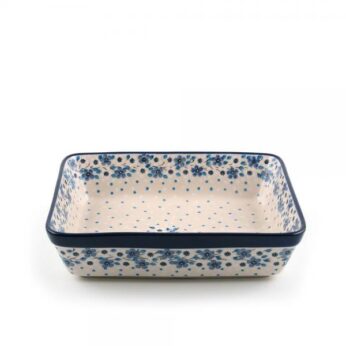 uc Braadslede rechthoekig 2850ml Blue White Love= Bunzlau Castle