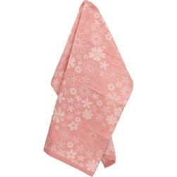 Theedoek Flowerbed Pink Bunzlau Castle