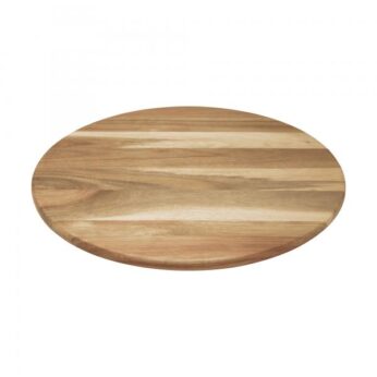 Serveerplank 40cm rond acaciahout Dagelijkse Kost