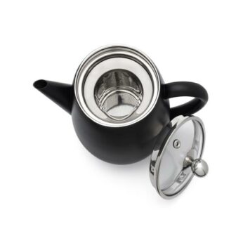 Theepot Duet Eva  dubbelwandig 1.1 liter zwart Bredemeijer - Afbeelding 2
