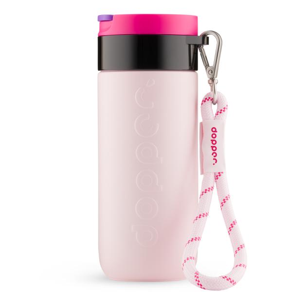 Wrist Cord Black Mug Ring - Cherry Pink Dopper - Afbeelding 2