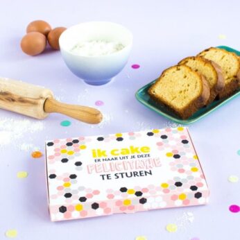 Brievenbus cadeau: Ik cake naar je uit