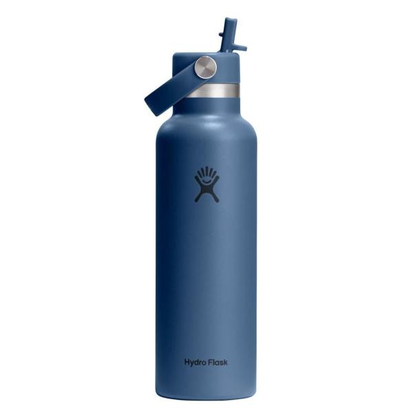 Drinkfles Standard Mouth met rietje 621ml Harbor Blue Hydro Flask