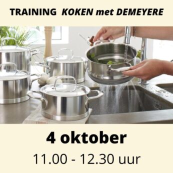 Training Koken met Demeyere 11.00 uur