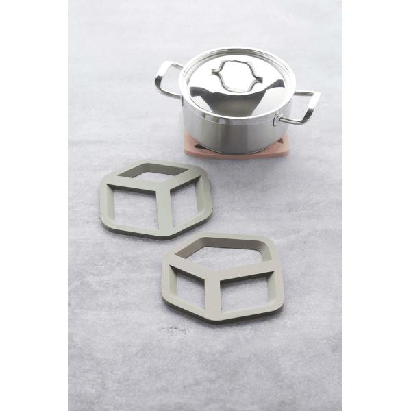 Panonderzetter vijfhoek taupe Point-Virgule - Afbeelding 3