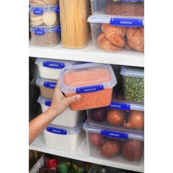 Lunchbox Klip-it blauw 1 liter Sistema - Afbeelding 2