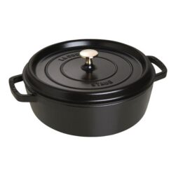 Braadpan 28cm laag zwart Staub