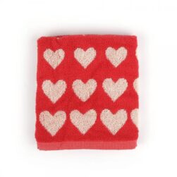 Handdoek Hearts Red Bunzlau Castle