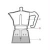Moka Express 3 kops Bialetti - Afbeelding 2