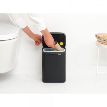 Afvalbakje* Bo 4 ltr. mat zwart Brabantia - Afbeelding 8