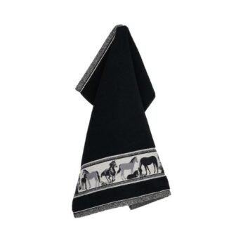 Handdoek Horse Black Bunzlau Castle - Afbeelding 3