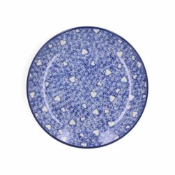 Bord ontbijt 20cm White Hearts Bunzlau Castle