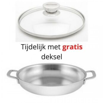 Koekenpan 24cm + 2 oren incl deksel MultiFunction-7 Demeyere