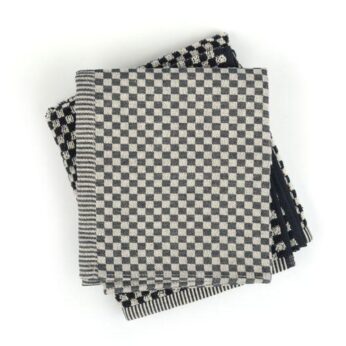 Theedoek Small Check Black Bunzlau Castle - Afbeelding 4