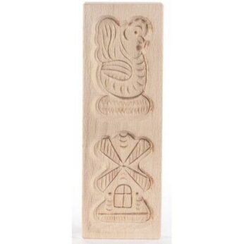 Speculaasplank 2 figuren 21x7cm