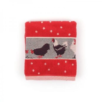 Handdoek Chickens Red Bunzlau Castle