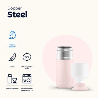 Dopper Soft Pink 350ml Dopper - Afbeelding 3