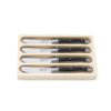Botermes zwart 4 stuks Laguiole