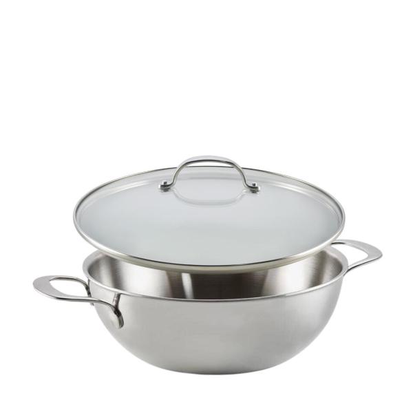 Braadpan 24cm met grepen+deksel Triply Habonne