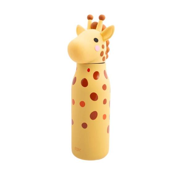 Waterfles met rietje Giraffe-Pipa Dotz
