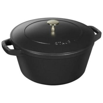 Braadpan+grillpan 24cm zwart Staub - Afbeelding 2