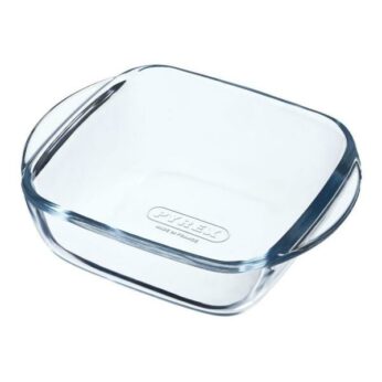 Braadslede= 14x12cm glas Pyrex - Afbeelding 2