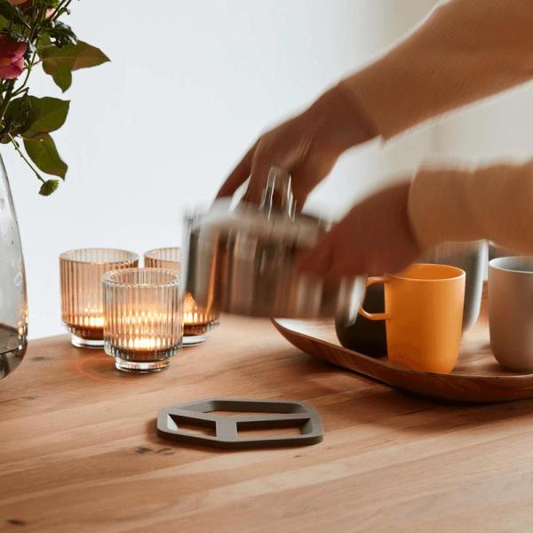 Panonderzetter vijfhoek taupe Point-Virgule - Afbeelding 2