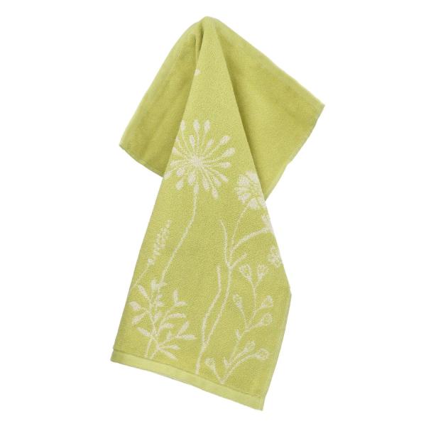 Handdoek Wild Flowers Lime Green Bunzlau Castle