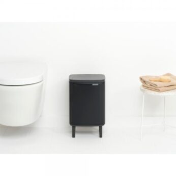 Afvalbakje* Bo Hi 7 ltr. mat zwart Brabantia - Afbeelding 3