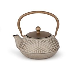 Theepot gietijzer Jiangxi beige 700ml Bredemeijer