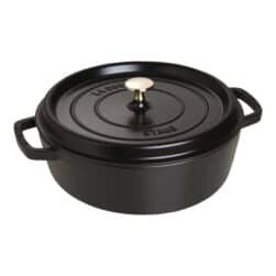 Braadpan 26cm laag zwart Staub