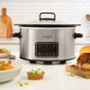 Slowcooker 3.5 liter Sizzel&Stew RVS Crockpot - Afbeelding 3