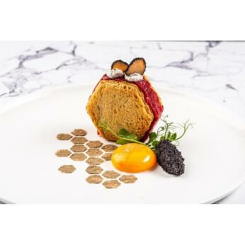 Plate-it garneerringen Hexagon met pusher 4 dlg set - Afbeelding 3