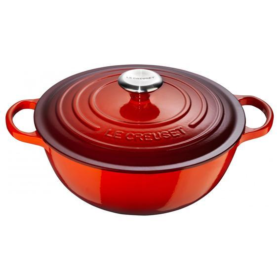 ongeluk dorp vals Wokmarmite 24cm rood Le Creuset - Marians Kookwereld