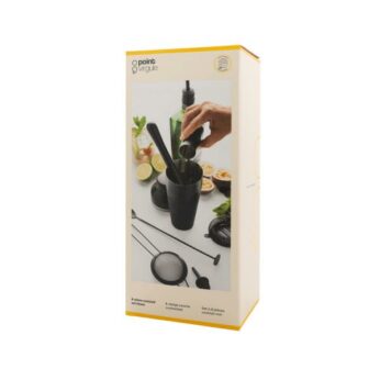 Cocktailset 8 dlg. zwart Point-Virgule - Afbeelding 4
