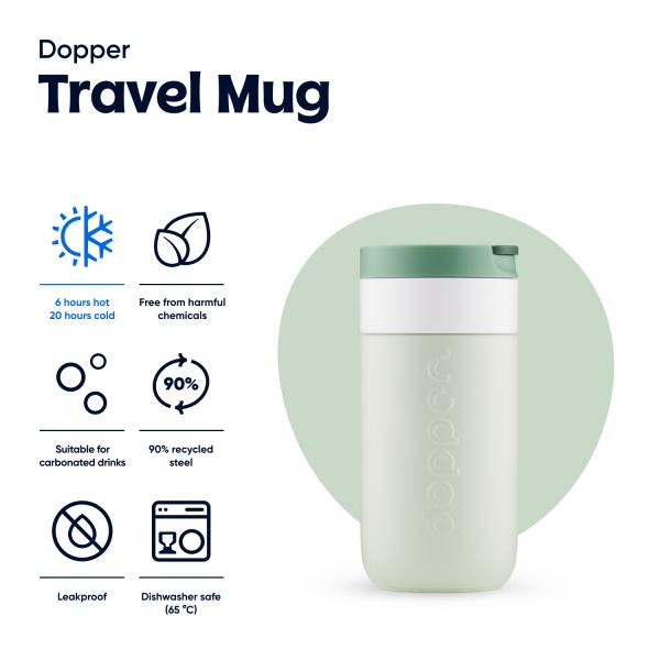 Travel Mug 300ml Forest Green Dopper - Afbeelding 5