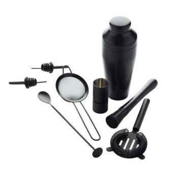 Cocktailset 8 dlg. zwart Point-Virgule