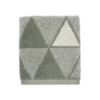 Handdoek Triangles Dark Green Bunzlau Castle