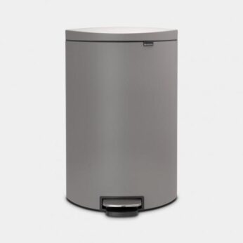 Pedaalemmer Flatback 40ltr Mineral Grey Brabantia