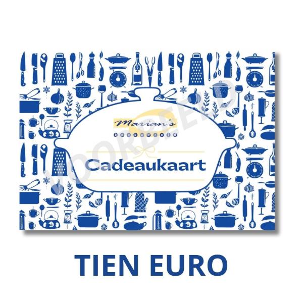 Kadobon 10 euro Marian's Kookwereld