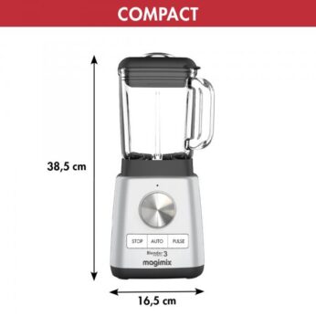 Blender Power-3 mat chroom Magimix