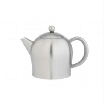 Theepot Santhee dubbelwandig 1 liter mat rvs Bredemeijer