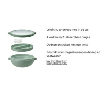 Lunchbowl Basic Vivid Blue Mepal - Afbeelding 3