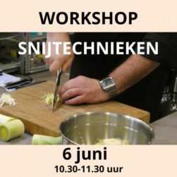 Workshop Snijtechnieken 6 juni 10.30 uur