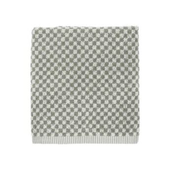 Handdoek Small Check Dark Green Bunzlau Castle