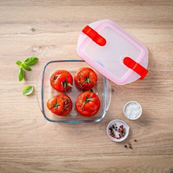Braadslede= 14x12cm glas Pyrex - Afbeelding 3