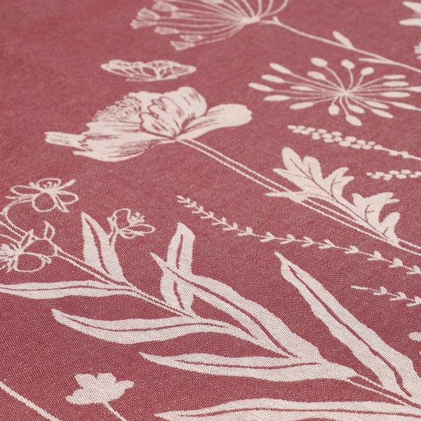 Theedoek Wild Flower Burgundy Bunzlau Castle - Afbeelding 2