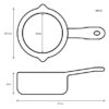 Steelpan 12cm met deksel Ibili - Afbeelding 3