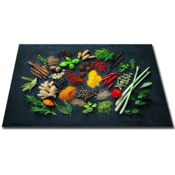 Inductie Kookplaatbeschermer Kruiden&Pepers 73x52cm